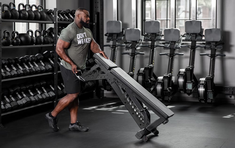 Rogue bench press set online
